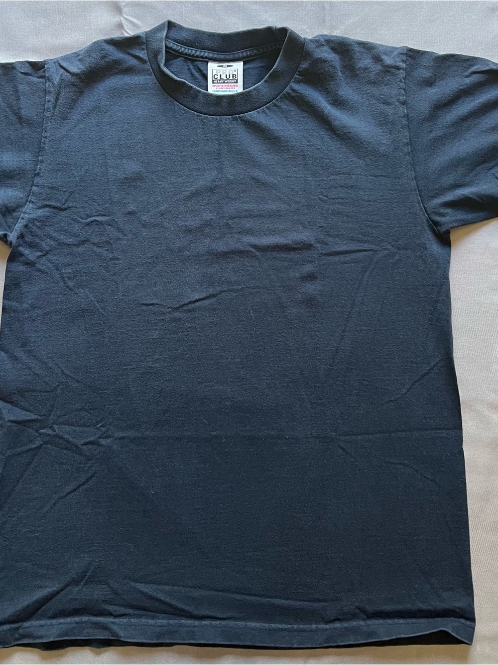 Pro Club Men's Black Short-Sleeve Crewneck Tee